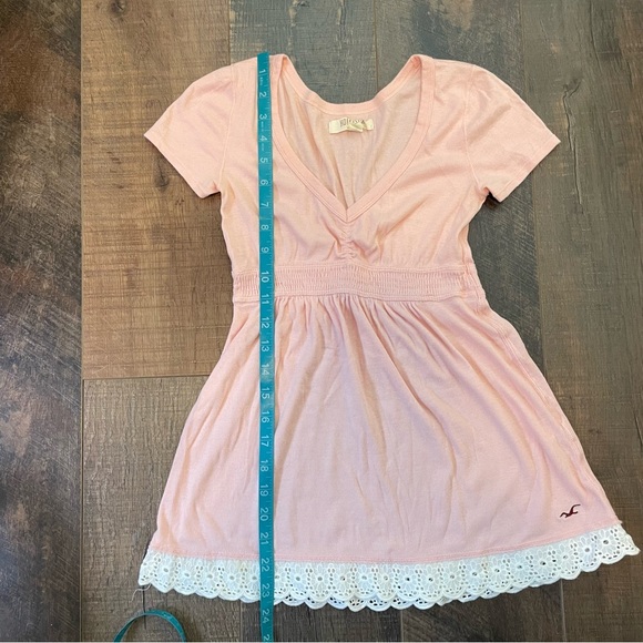 Hollister Y2K Lace Babydoll Pink Top S Coquette - Picture 8 of 9